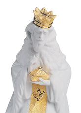 King Gaspar Nativity Figurine, Golden Luster